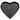 Metalen tray hart zwart-12st. (HB6616)